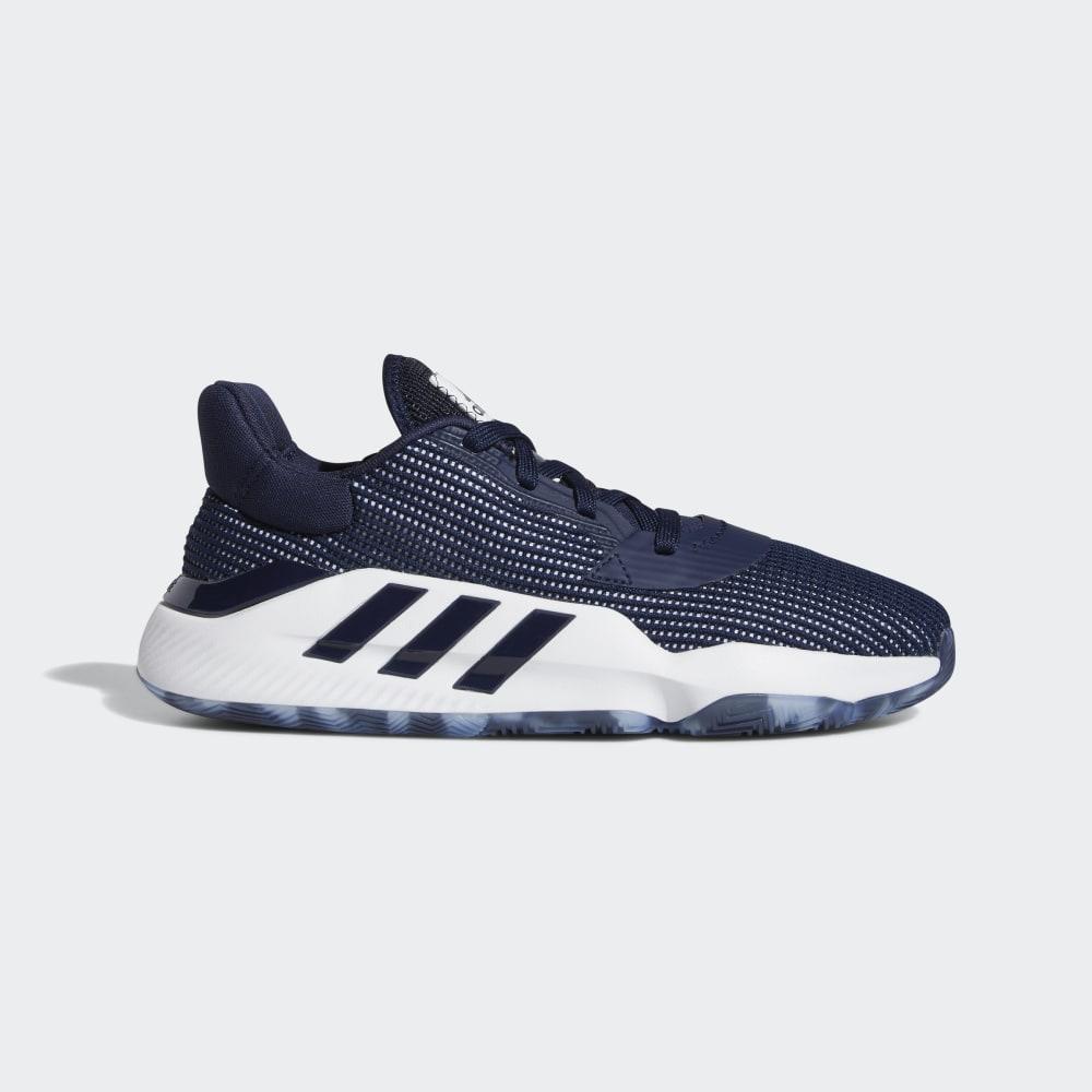 Adidas Men's Pro Bounce 2019 Low Basketball Shoes Navy/White Ireland EF9840